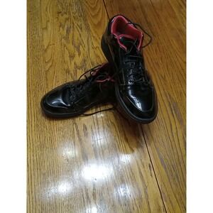 SIZE 10  Nike Jordan‎ 1 Phat Low PATENT LEATHER Sneaker Black 365763-001